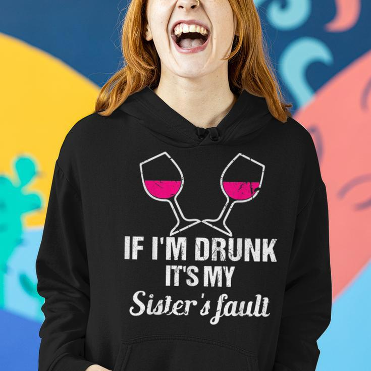 If Im Drunk Its My Sisters Fault Beer Wine Gift Beer Funny Gifts Women Hoodie Gifts for Her