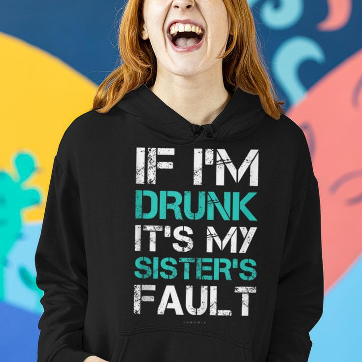 If I'm Drunk It's My Sister's Fault Wine Tanks Women Hoodie Gifts for Her