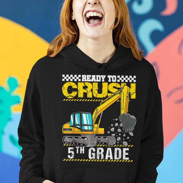 Im Ready To Crush 5Th Grade Construction Vehicle Boys Women Hoodie Gifts for Her