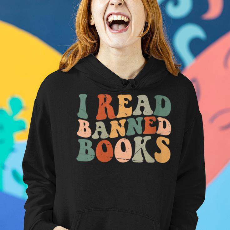 Im With The Banned Funny Book Readers I Read Banned Books Gift For Womens Women Hoodie Gifts for Her