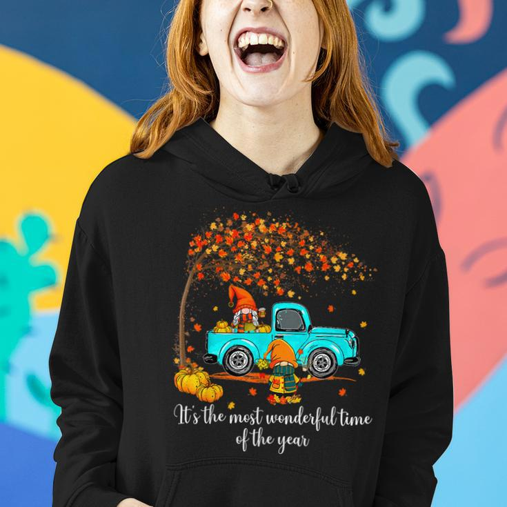 It's The Most Wonderful Time Of The Year Gnomes Autumn Fall Women Hoodie Gifts for Her