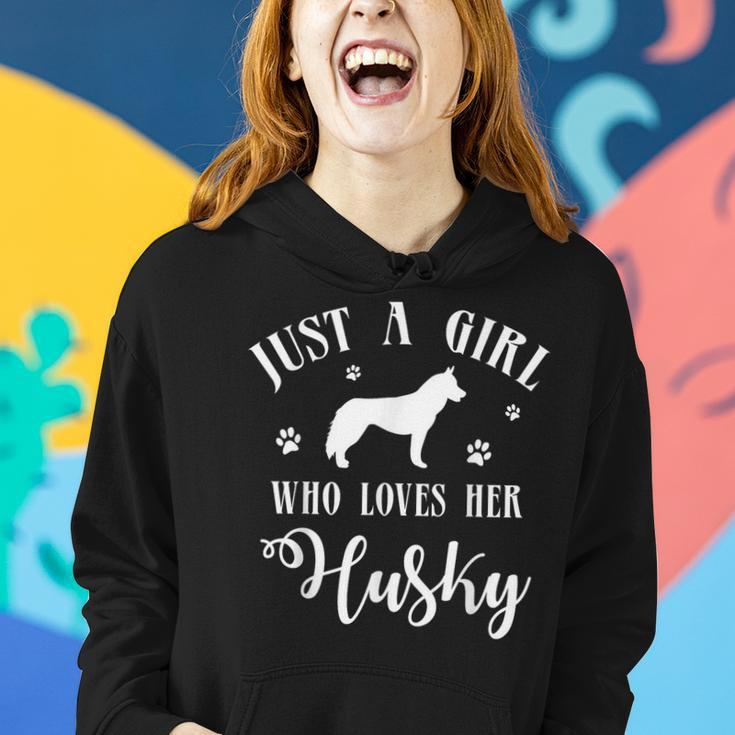 Just A Girl Who Loves Her Husky For Husky Lovers Women Hoodie Gifts for Her