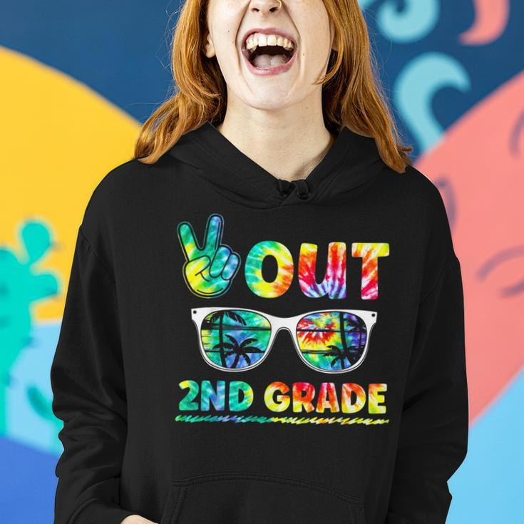 Last Day Of School Peace Out 2Nd Grade Teachers Kids Women Hoodie Gifts for Her