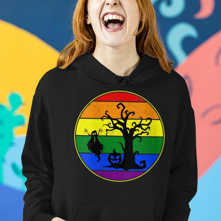 Lesbian Stuff Lgbtq Gay Goth Pride Rainbow Ghost Boo Spooky Women Hoodie Gifts for Her