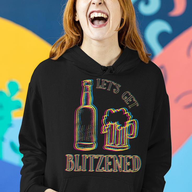 Lets Get Blitzened Christmas Alcohol Humor Men Women Women Hoodie Gifts for Her