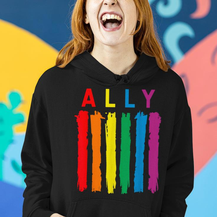 Lgbt Ally Pride Rainbow Proud Ally Women Hoodie Gifts for Her