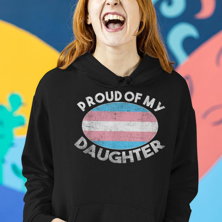 Lgbt Dad Mom Proud Of My Transgender Daughter Trans Pride Women Hoodie Gifts for Her