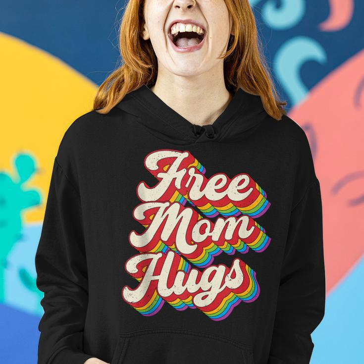 Lgbtq Free Mom Hugs Gay Pride Lgbt Ally Rainbow Mothers Day Women Hoodie Gifts for Her