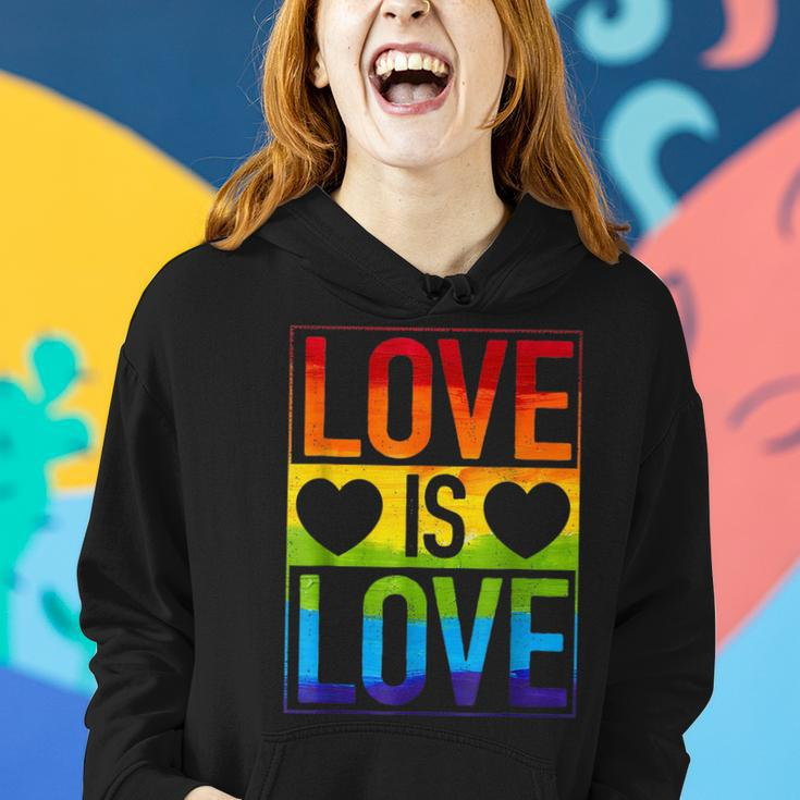 Love Is Love Lgbt Gay Lesbian Pride Lgbtq Ally Rainbow Color Women Hoodie Gifts for Her