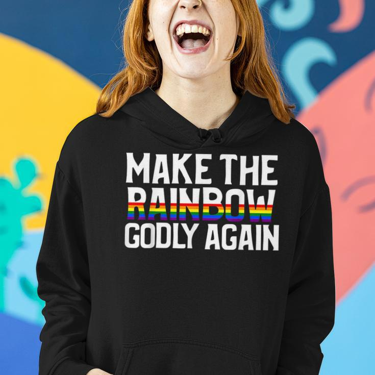 Make The Rainbow Godly Again Women Hoodie Gifts for Her