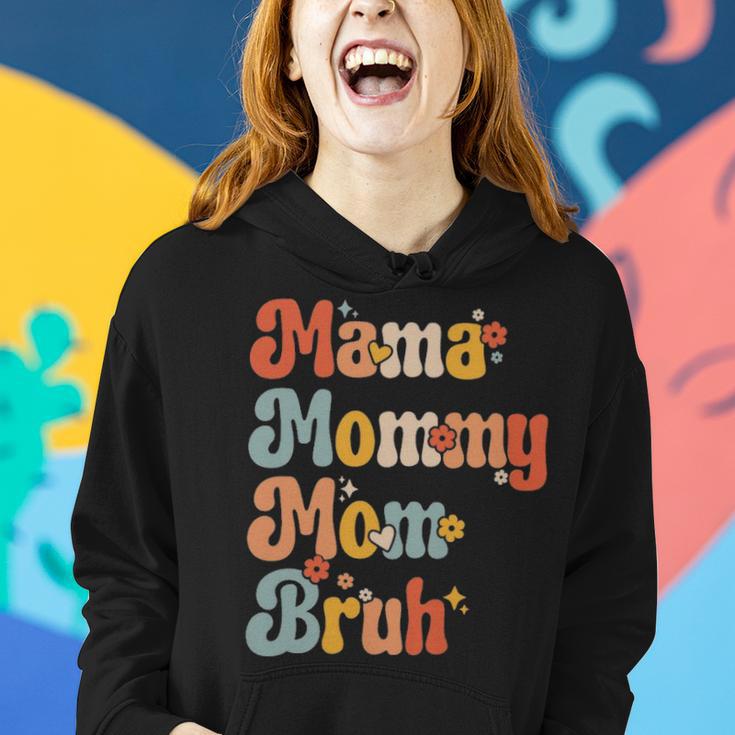Mama Mommy Mom Bruh Vintage Funny Mother - Mama Mommy Mom Bruh Vintage Funny Mother Women Hoodie Gifts for Her