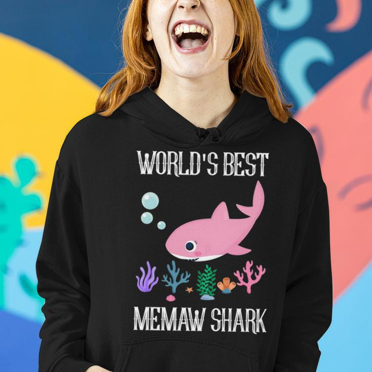 Memaw Grandma Gift Worlds Best Memaw Shark Women Hoodie Gifts for Her