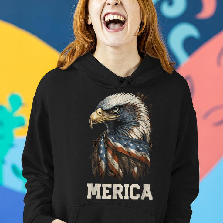 Merica Eagle Mullet 4Th Of July Men Women American Flag Usa Women Hoodie Gifts for Her