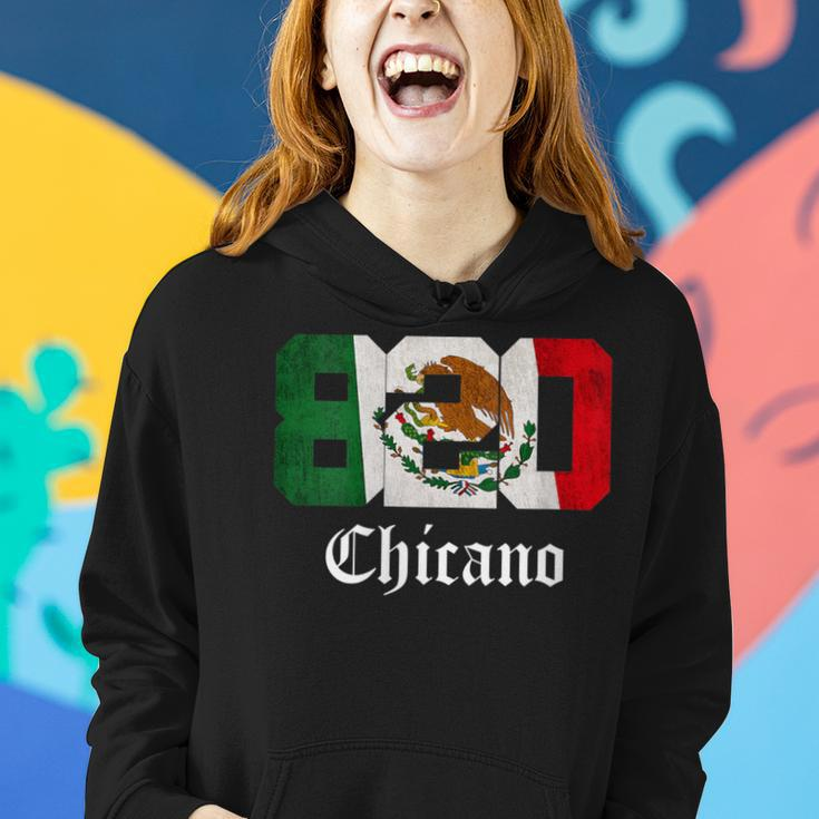 Mexican Flag Chicano Apparel California 820 Area Code Women Hoodie Gifts for Her