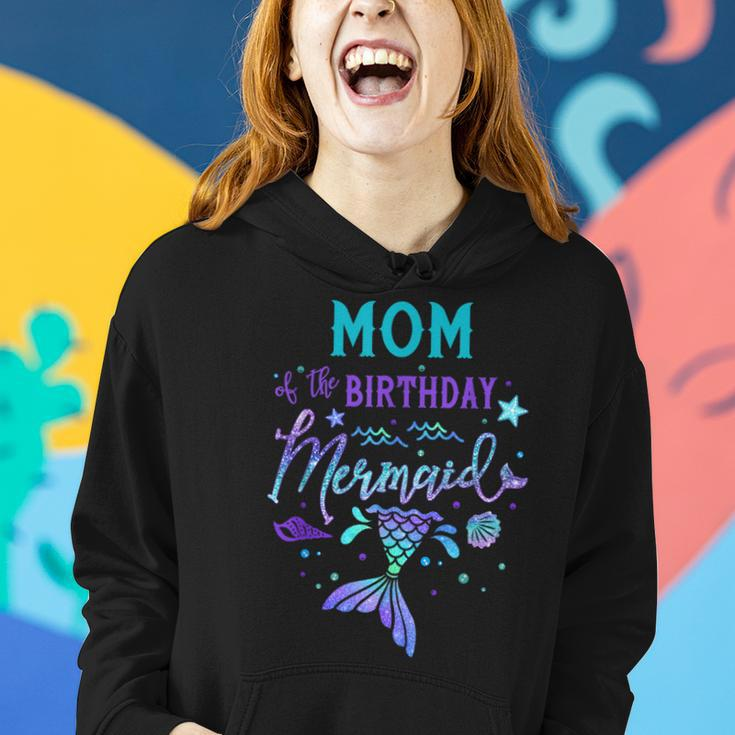 Mom Of The Birthday Mermaid Theme Party Squad Security Mommy Women Hoodie Gifts for Her