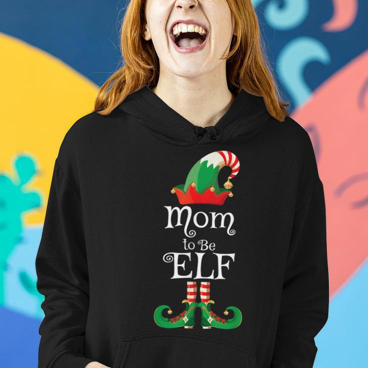 Mom To Be Elf Christmas Pregnancy Announcement Women Hoodie Gifts for Her