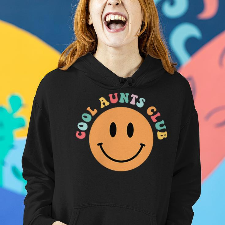 Mothers Day Groovy Auntie Cool Aunts Club 2 Sided Women Hoodie Gifts for Her