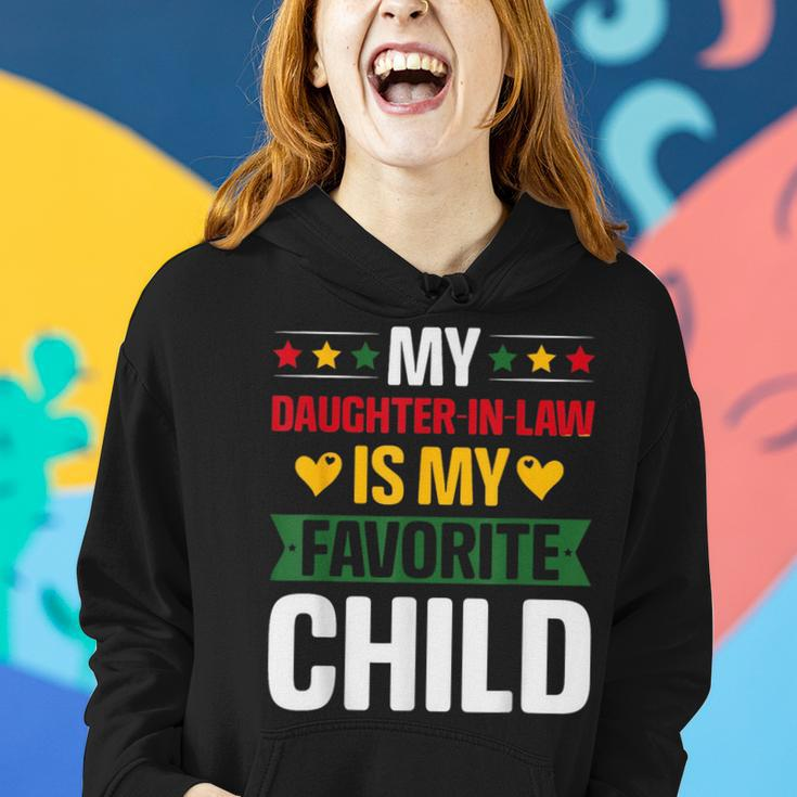 My Daughter In Law Is My Child Father Kid Family Junenth Women Hoodie Gifts for Her