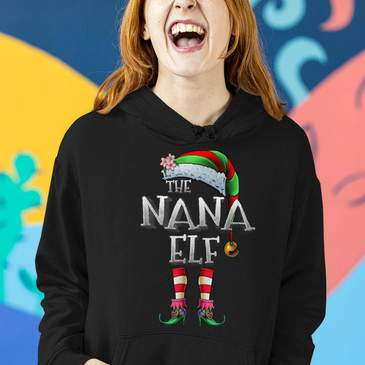 The Nana Elf Matching Family Christmas Grandma Women Hoodie Gifts for Her