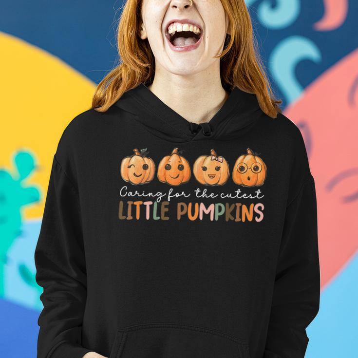 Nicu Nurse Halloween Cutest Pumpkins Mother Baby Nurse Fall Women Hoodie Gifts for Her