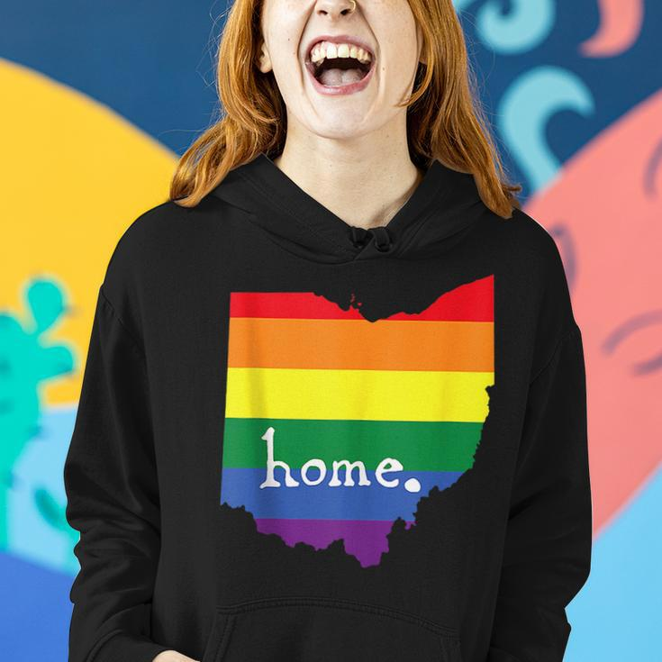 Ohio Gay Pride Lgbt Rainbow Home State Women Hoodie Gifts for Her