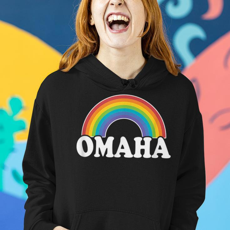 Omaha Ne Gay Pride Women Men Rainbow Lesbian Lgbtq Lgbt Women Hoodie Gifts for Her