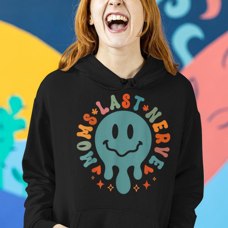 On My Moms Last Nerve Smile Face Boy Girl Kids Women Hoodie Gifts for Her