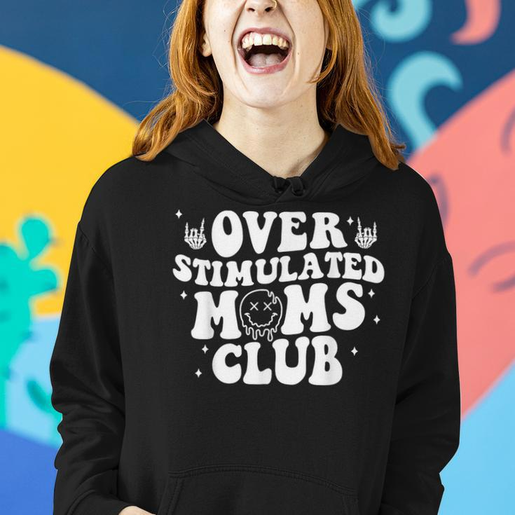 Overstimulated Moms Club Cool Moms Mama Mother's Sarcastic Women Hoodie Gifts for Her