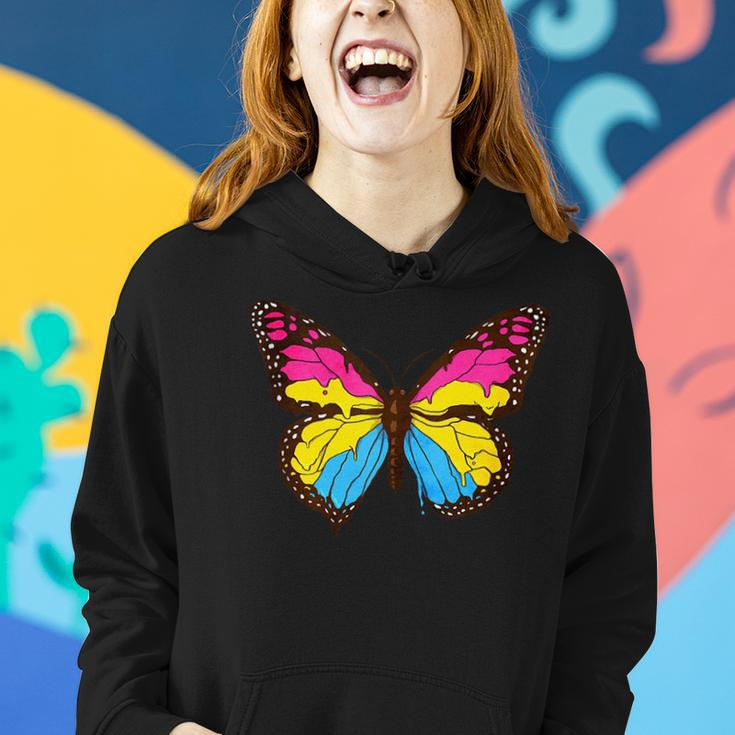 Pansexual Pride Pan Flag Butterfly Subtle Lgbtq Women Hoodie Gifts for Her