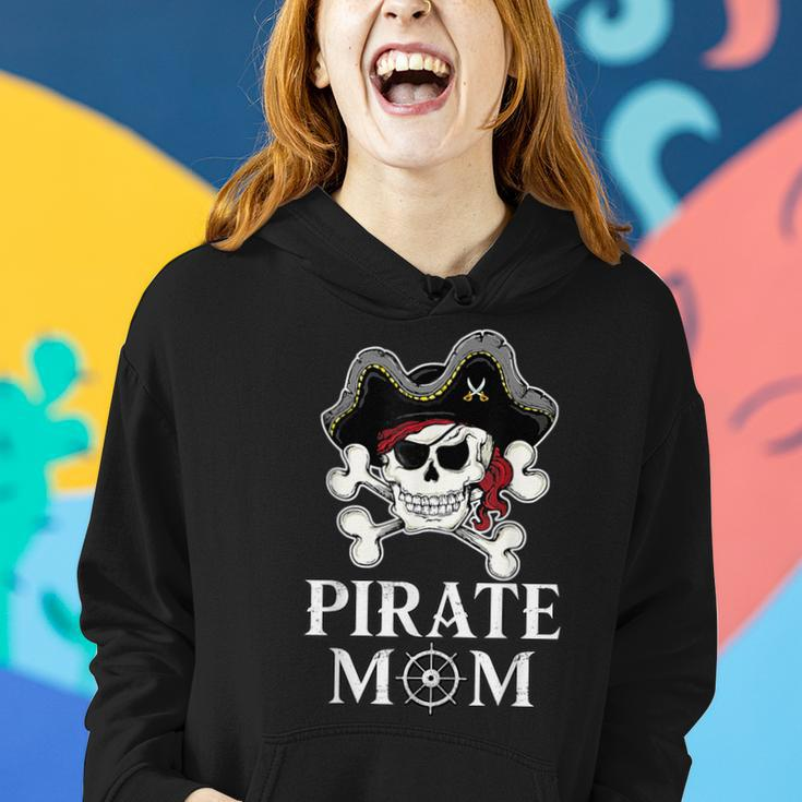 Pirate Mama Costume Jolly Roger Crossbones Pirate Mom Women Hoodie Gifts for Her