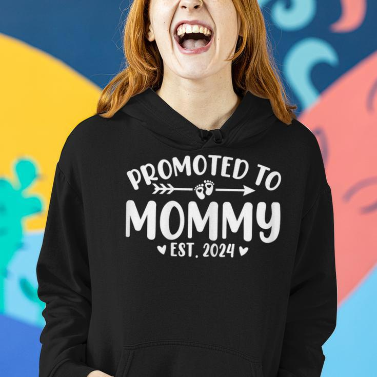 Promoted To Mommy 2024 Soon To Be Mom Baby Reveal To New Mom Women Hoodie Gifts for Her
