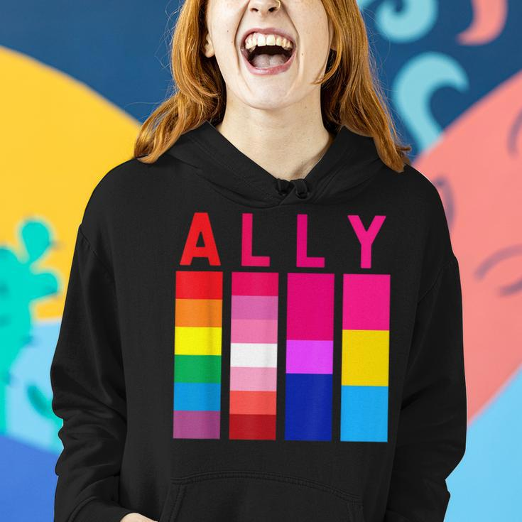 Proud Ally Pride Rainbow Lgbt Ally Women Hoodie Gifts for Her