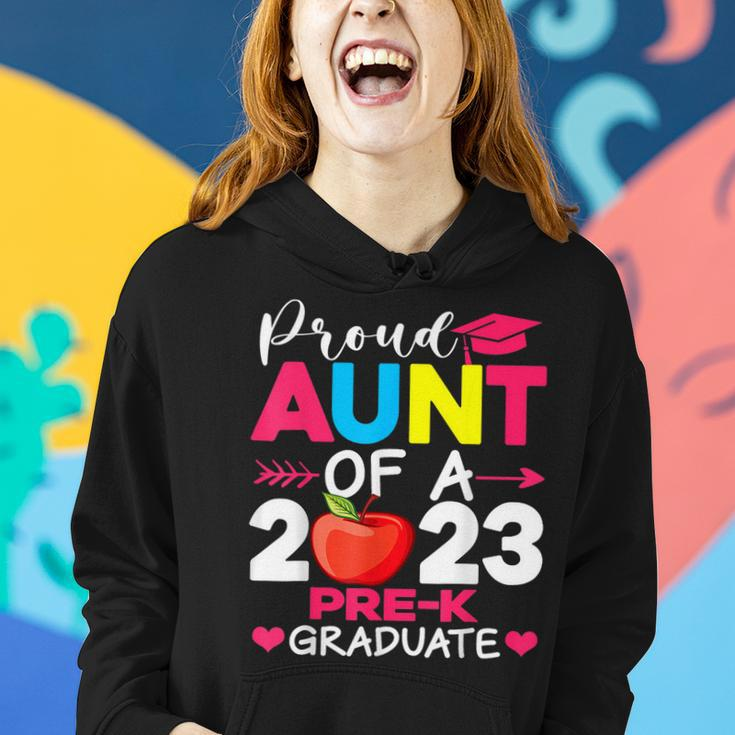 Proud Aunt Of 2023 Pre K Graduate Funny Graduation Women Hoodie Gifts for Her