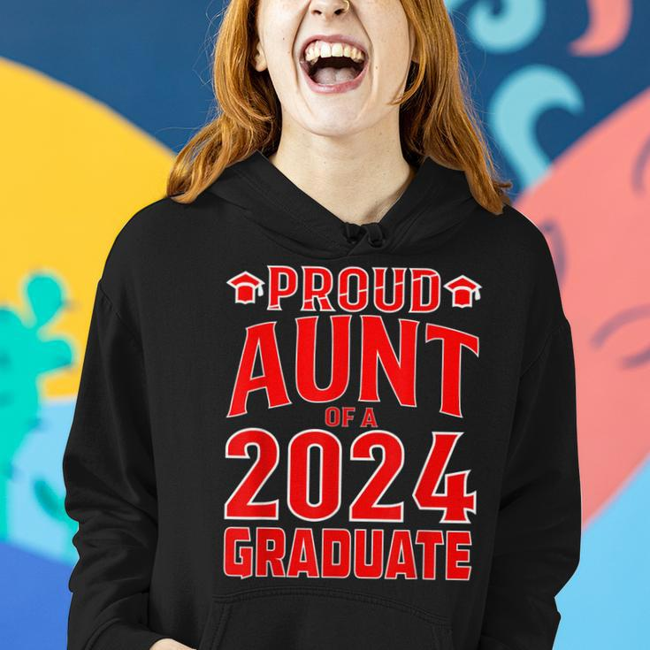 Proud Aunt Of A Class Of 2024 Graduate Senior Graduation Women Hoodie Gifts for Her