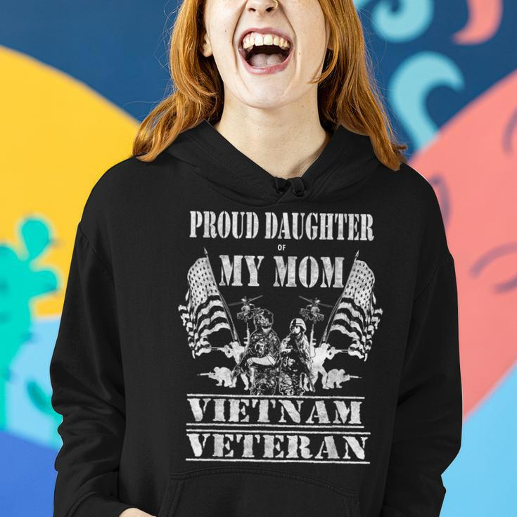 Proud Daughter Of My Mom Vietnam Veteran Military Nurse Women Hoodie Gifts for Her