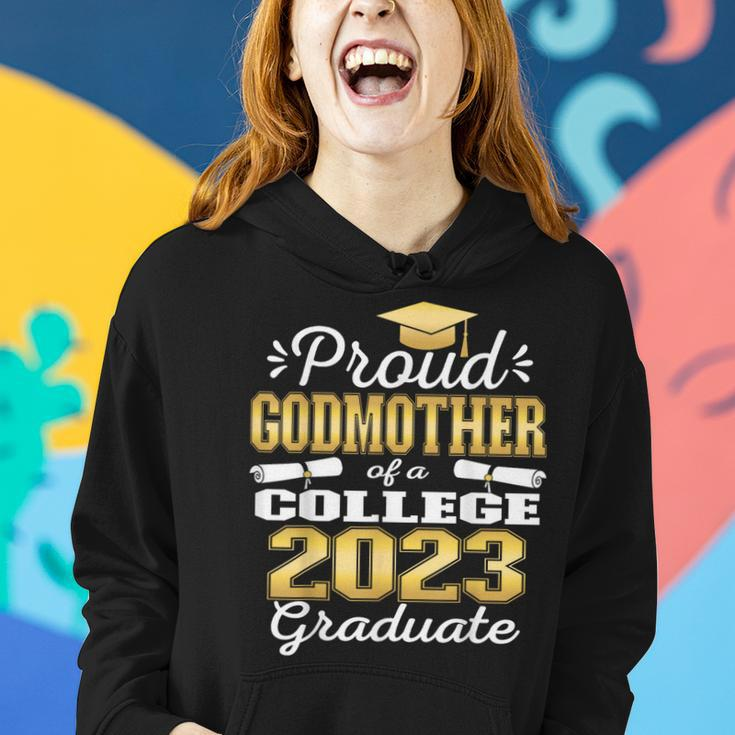 Proud Godmother Of 2023 College Graduate Family 23 Women Hoodie Gifts for Her