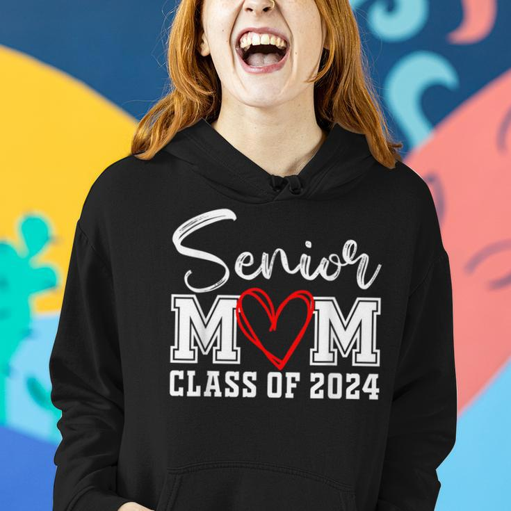 Proud Mom Class Of 2024 Senior Graduate Senior 24 Graduation Women Hoodie Gifts for Her