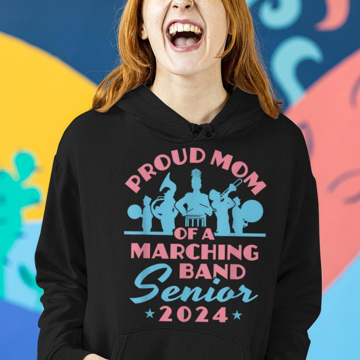 Proud Mom Of A Marching Band Senior 2024 Graduation Gifts For Mom Funny Gifts Women Hoodie Gifts for Her