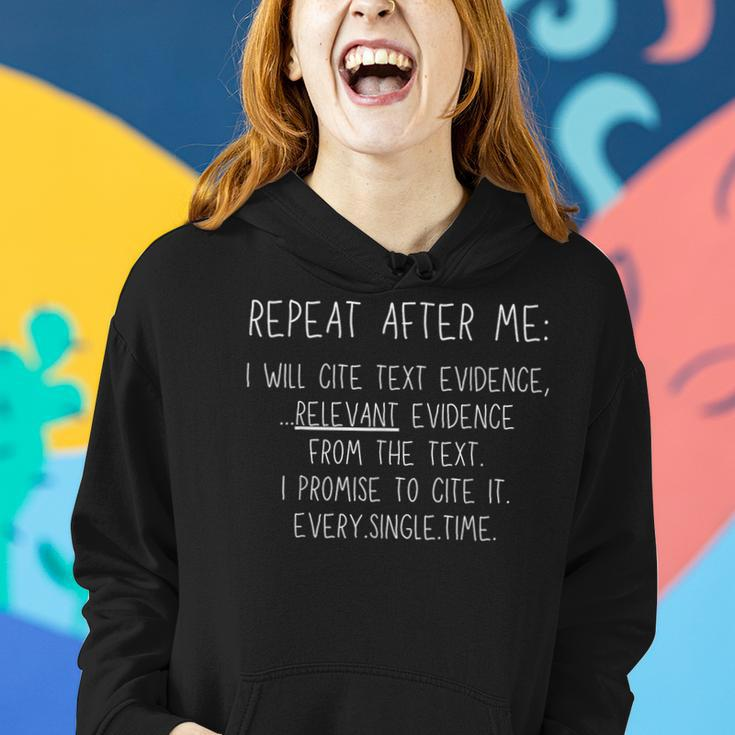 Prove It Cite Text Evidence English Students Teachers Women Hoodie Gifts for Her