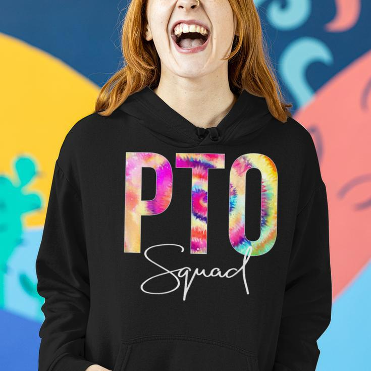Pto Squad Tie Dye Back To School Appreciation Women Hoodie Gifts for Her
