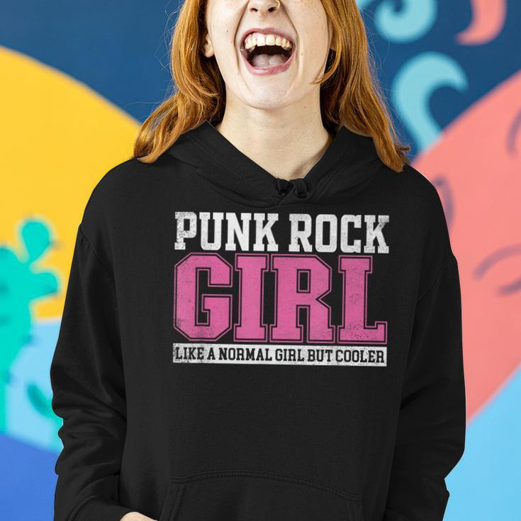 Punk Rock Girl Like A Normal Girl But Cooler Women Hoodie Gifts for Her