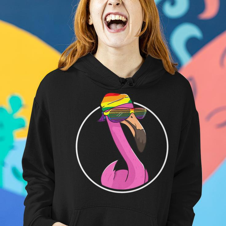 Rainbow Flag - Lgbt Pride Gay Flamingo Women Hoodie Gifts for Her