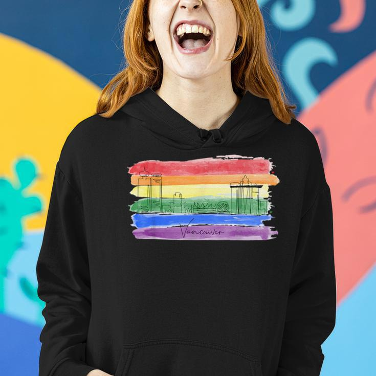 Rainbow Flag Lgbtqia Pride Month 2023 Vancouver Gay Pride Women Hoodie Gifts for Her