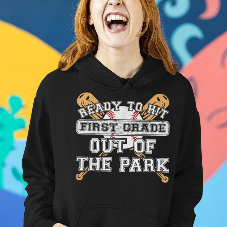 Ready To Hit First Grade Out Of The Park - Back To School Women Hoodie Gifts for Her