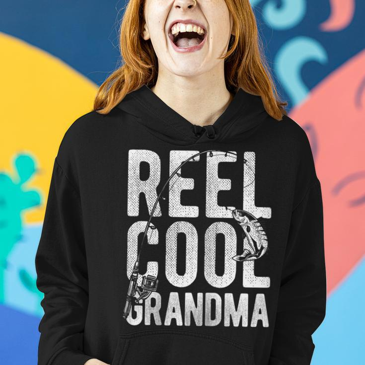 Reel Cool Grandma Retro Fishing Lover Women Hoodie Gifts for Her