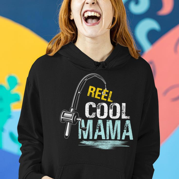 Reel Cool Mama Fishing Fisherman Funny Retro Gift For Women Women Hoodie Gifts for Her