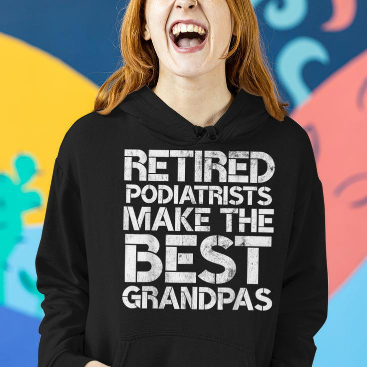 Retired Podiatrist Best Grandpa Foot Podiatry Women Hoodie Gifts for Her