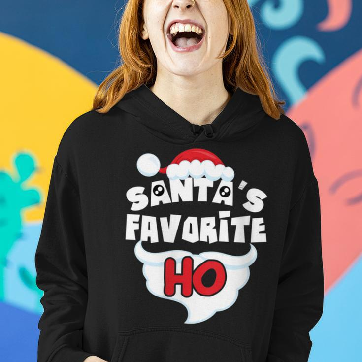 Santa's Favorite Ho Ugly Christmas Sweater Women Hoodie Gifts for Her