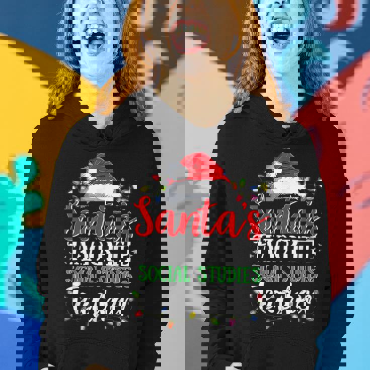 Santas Favorite Social Studies Teacher Christmas Funny Gift Gifts For Teacher Funny Gifts Women Hoodie Gifts for Her Santas Favorite Social Studies Teacher Christmas Funny Gift Gifts For Teacher Funny Gifts Women Hoodie Gifts for Her