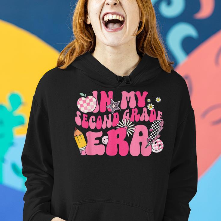 In My Second Grade Era Back To School 2Nd Grade Retro Groovy Women Hoodie Gifts for Her